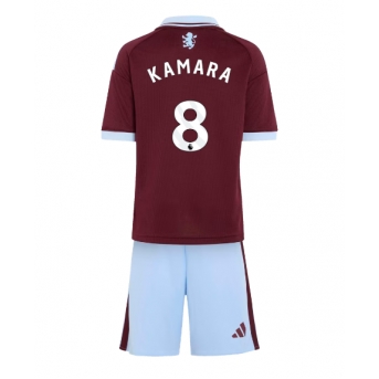 Aston Villa Boubacar Kamara #8 Maglia Gara Casa Repliche 2026-27 Bambino Maniche Corte